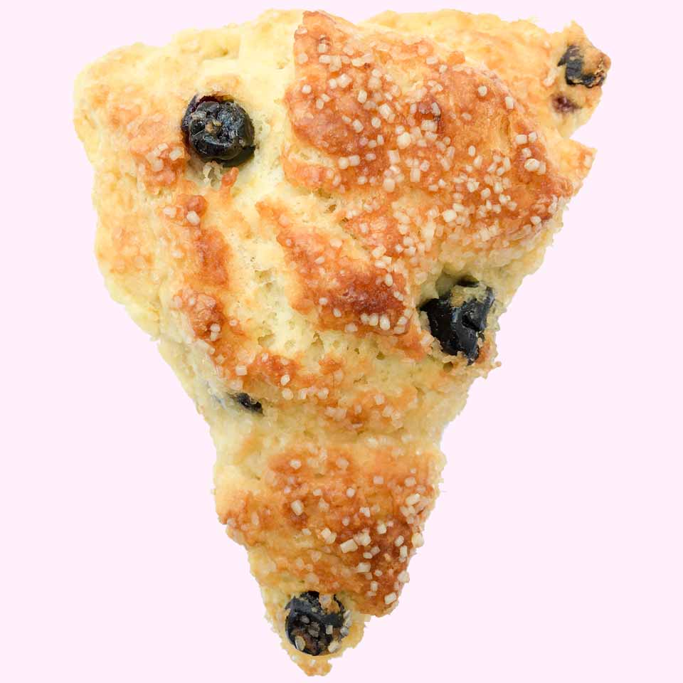 The Pink Yyeti Lemon Blueberry Scones