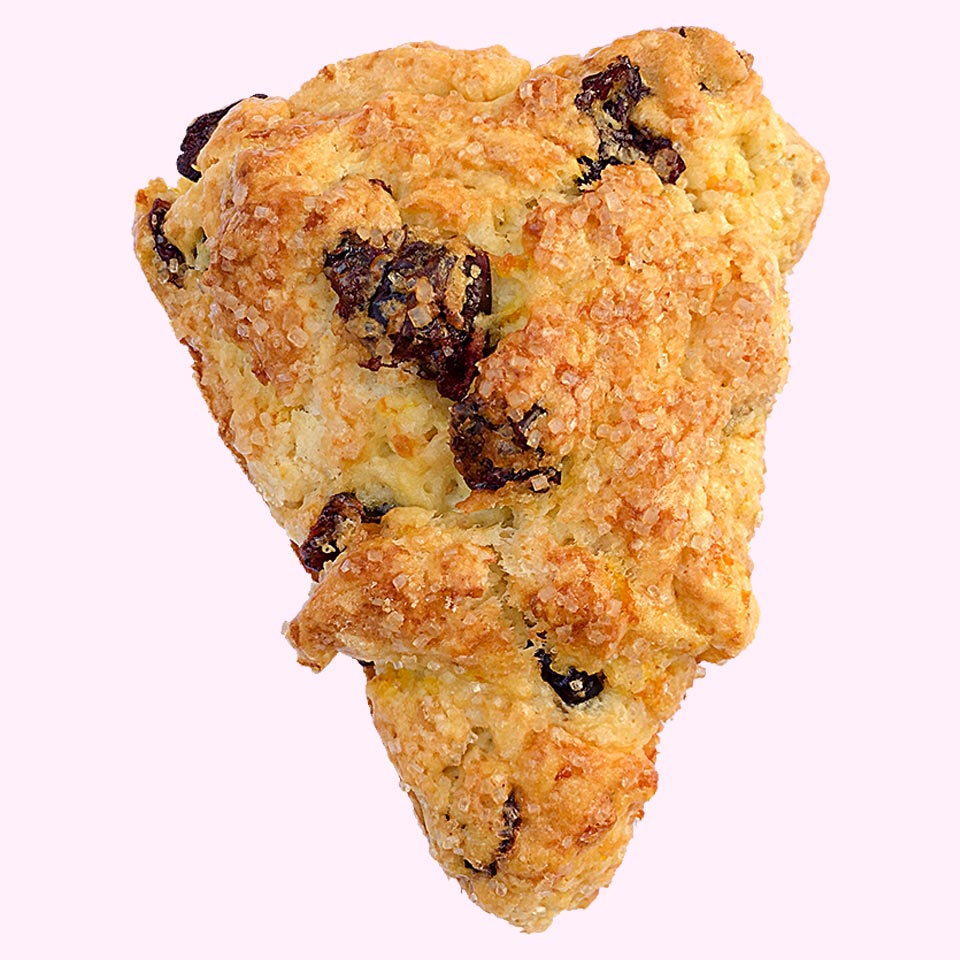 The Pink Yyeti Orange Cranberry Scones