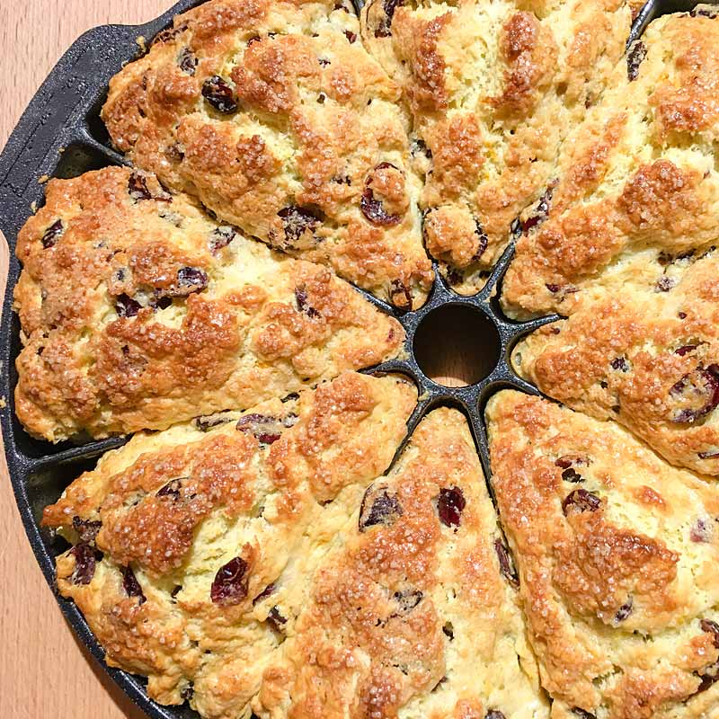The Pink Yyeti Orange Cranberry Scones